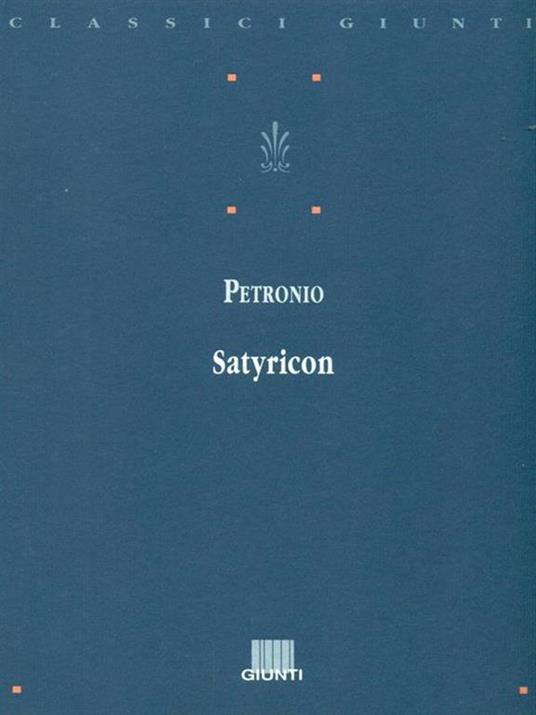 Satyricon - Arbitro Petronio - copertina