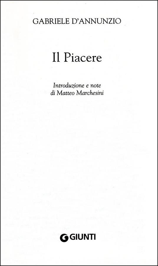 Il piacere - Gabriele D'Annunzio - 2