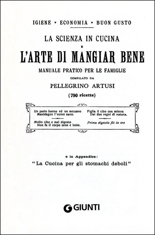 Artusi. La scienza in cucina e l