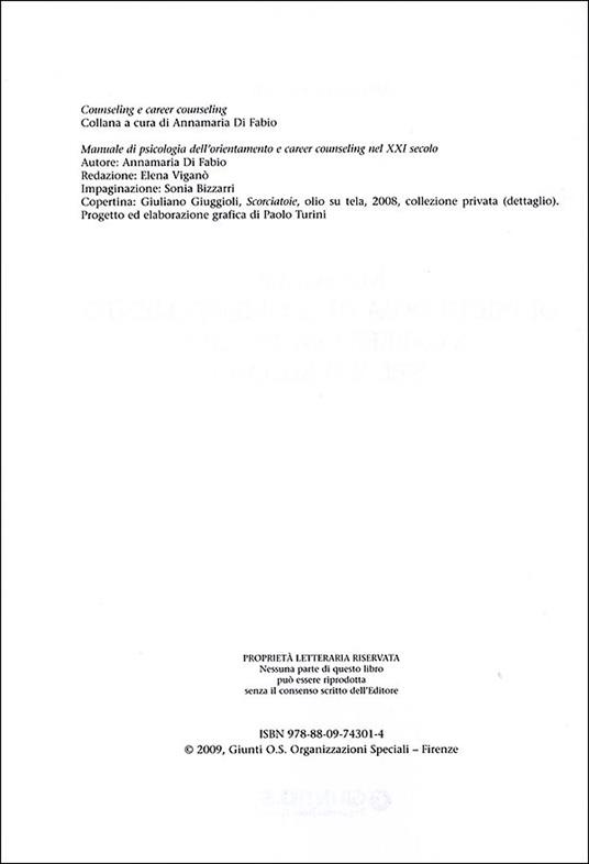 Manuale di psicologia dell'orientamento e career counseling nel XXI secolo - Anna M. Di Fabio - 3