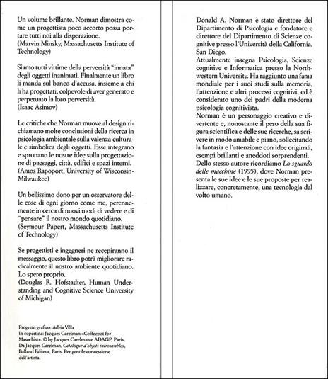 La caffettiera del masochista. Psicopatologia degli oggetti quotidiani - Donald A. Norman - 5