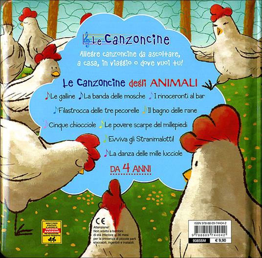 Le canzoncine degli animali. Leggi e canta con noi. Ediz. illustrata. Con CD Audio - Patrizia Nencini,Piero Galli - 6