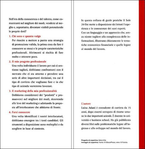 Promuovere se stessi - Luisa Adani - 4