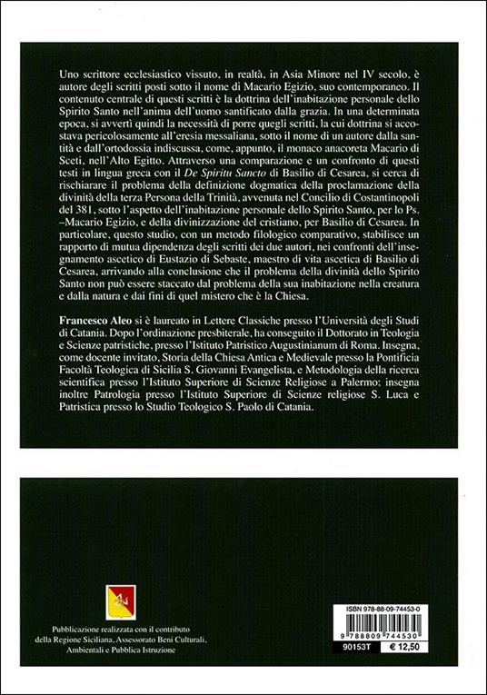 Spirito Santo e Chiesa. Basilio di Cesarea e lo Ps. Macario Egizio. Due prospettive ecclesiologiche a confronto - Francesco Aleo - 4