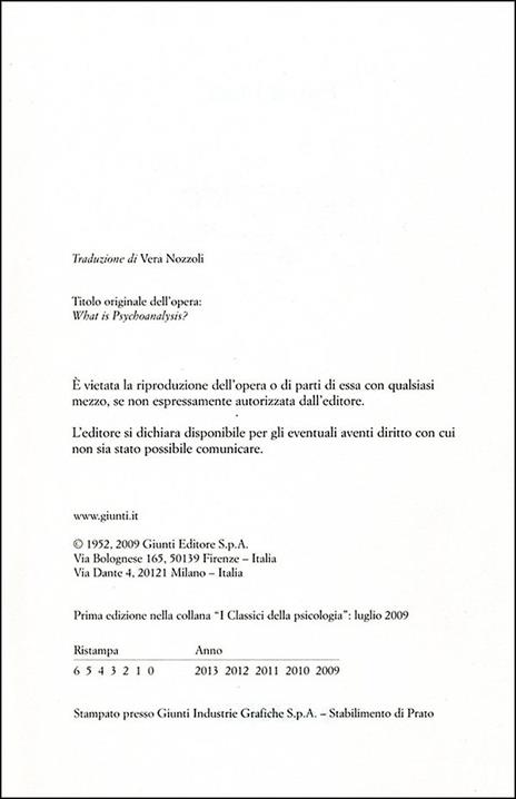 Che cos'è la psicoanalisi? - Ernest Jones - 2