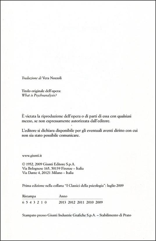 Che cos'è la psicoanalisi? - Ernest Jones - 2