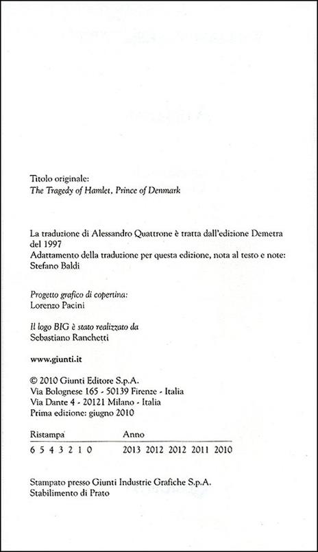 Amleto. Testo inglese a fronte - William Shakespeare - 2