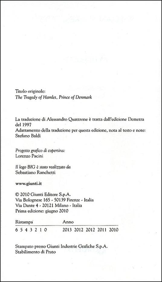 Amleto. Testo inglese a fronte - William Shakespeare - 2