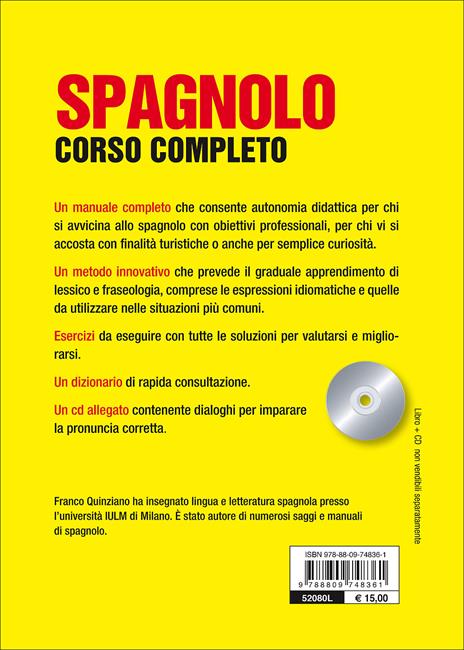 Spagnolo. Corso completo. Ediz. bilingue. Con CD Audio - Franco Quinziano - 2