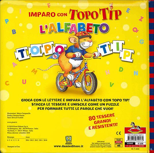 Imparo con Topo Tip l'alfabeto. Ediz. illustrata - Silvia D'Achille - 2