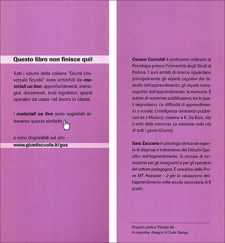 In classe ho un bambino che... L'insegnante di fronte ai disturbi specifici dell'apprendimento - Cesare Cornoldi,Sara Zaccaria - 3