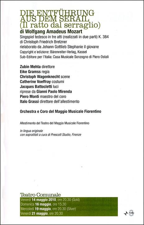 Die Entführung aus dem Serail: Wolfgang Amadeus Mozart. Orchestra e coro del Maggio musicale fiorentino. Ediz. italiana e tedesca - 2