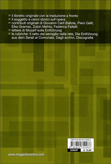 Die Entführung aus dem Serail: Wolfgang Amadeus Mozart. Orchestra e coro del Maggio musicale fiorentino. Ediz. italiana e tedesca - 5