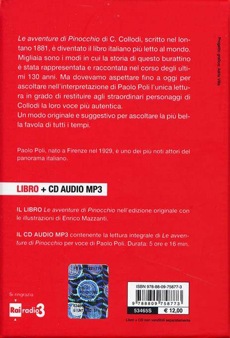 Le avventure di Pinocchio. Storia di un burattino letto da Paolo Poli. Con CD Audio formato MP3 - Carlo Collodi - 4