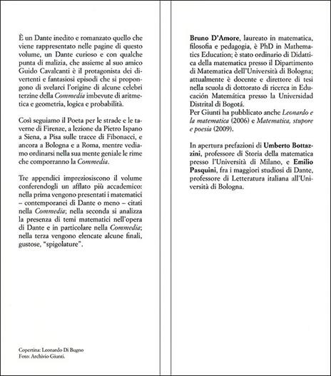 Dante e la matematica - Bruno D'Amore - 3