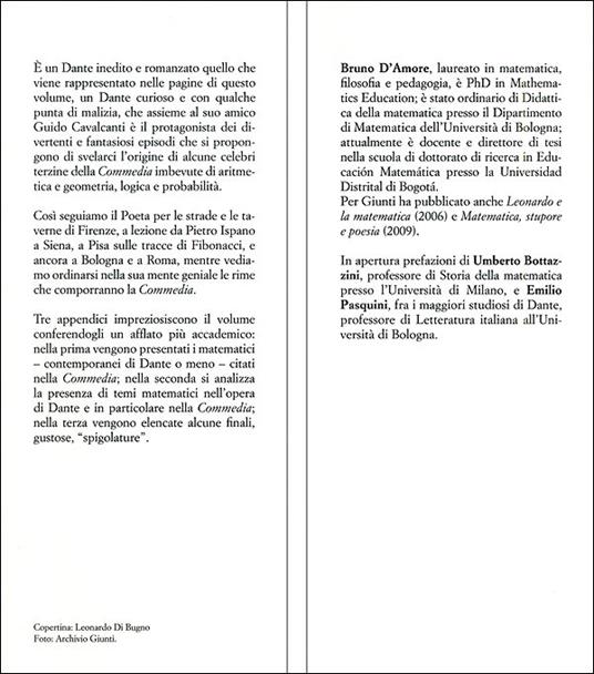 Dante e la matematica - Bruno D'Amore - 3
