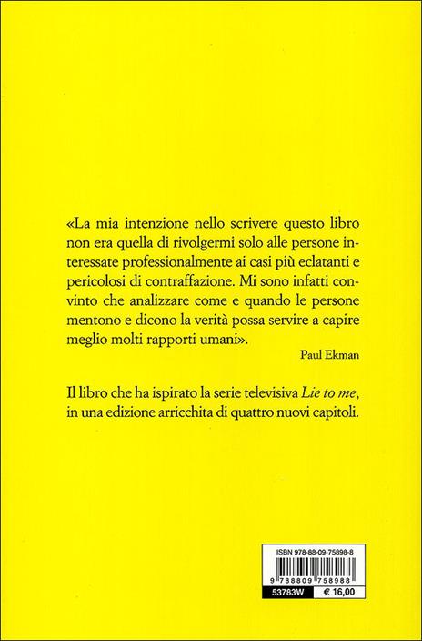 I volti della menzogna. Gli indizi dell'inganno nei rapporti interpersonali - Paul Ekman - 4