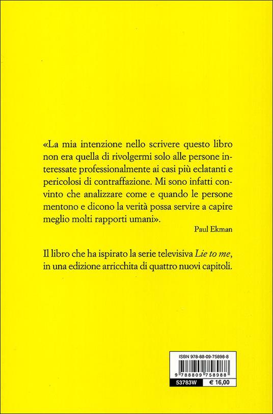 I volti della menzogna. Gli indizi dell'inganno nei rapporti interpersonali - Paul Ekman - 4