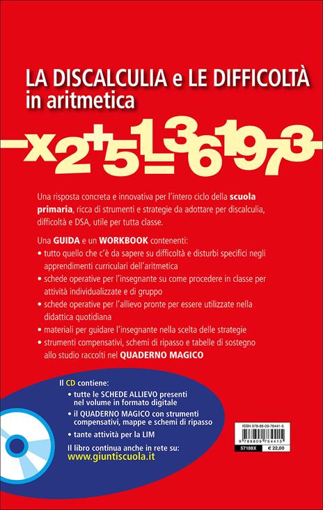  discalculia e le difficoltà in aritmetica. Guida con workbook. Con CD Audio - 3