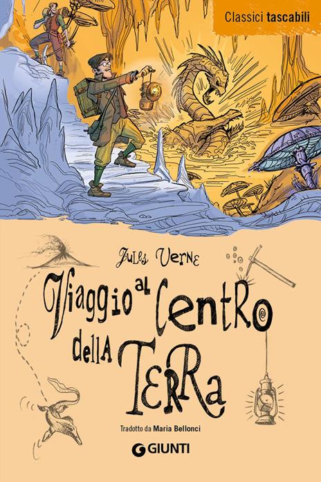 Viaggio al centro della terra - Jules Verne - copertina