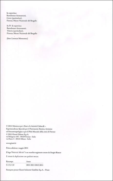 L'acqua, la pietra, il fuoco. Bartolomeo Ammannati scultore. Ediz. illustrata - 2