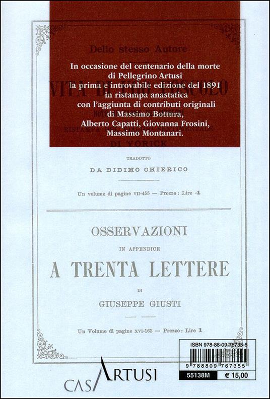 La scienza in cucina-L'arte di mangiar bene (rist. anast. 1891) - Pellegrino Artusi - 5