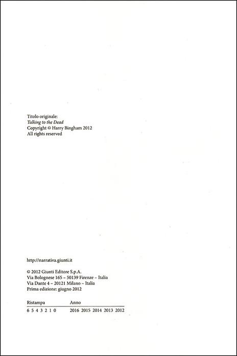 Parla con i morti - Harry Bingham - 2