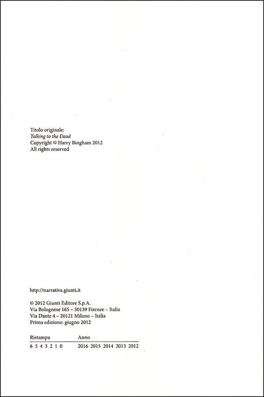 Parla con i morti - Harry Bingham - 2