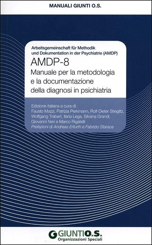 AMDP-8. Manuale per la metodologia e la documentazione della diagnosi in psichiatria - copertina