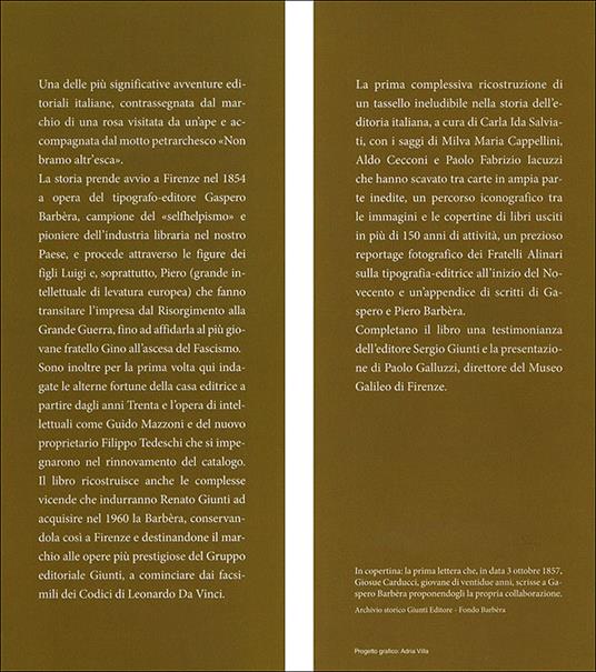 La rosa dei Barbèra. Editori a Firenze dal Risorgimento ai codici di Leonardo - Milva Maria Cappellini,Aldo Cecconi,Paolo F. Iacuzzi - 5