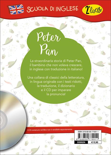 Peter Pan. Con traduzione e dizionario. Con CD Audio - James Matthew Barrie - 2