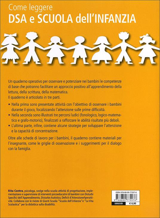 Come leggere DSA e scuola dell'infanzia. Quaderno operativo - Rita Centra - 8