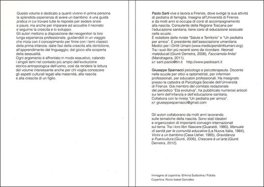 Gravidanza, nascita e infanzia. Come accogliere e prendersi cura di un figlio da zero a sei anni - Paolo Sarti,Giuseppe Sparnacci - 3