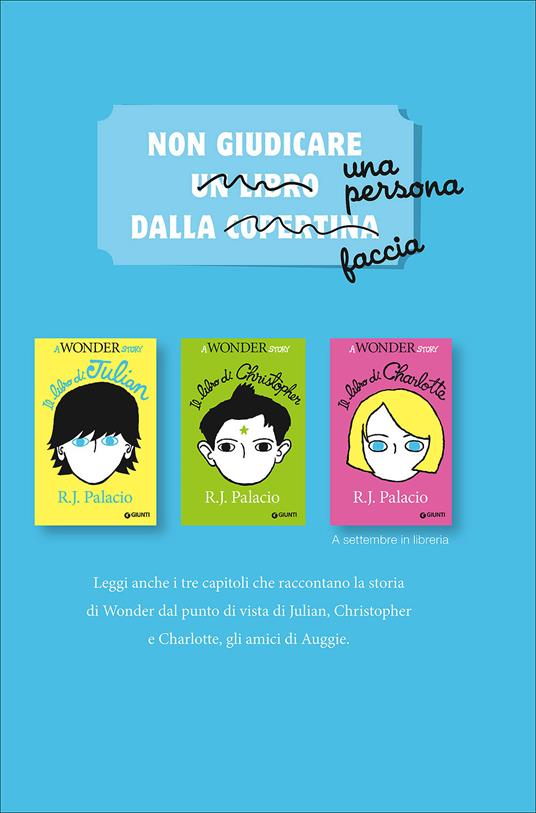 Wonder. Edizione Italiana : Palacio, R. J., Orcese, Alessandra: :  Libri