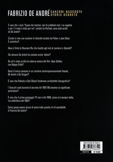 Fabrizio De André. Canzoni nascoste. Storie segrete - Walter Pistarini - 4