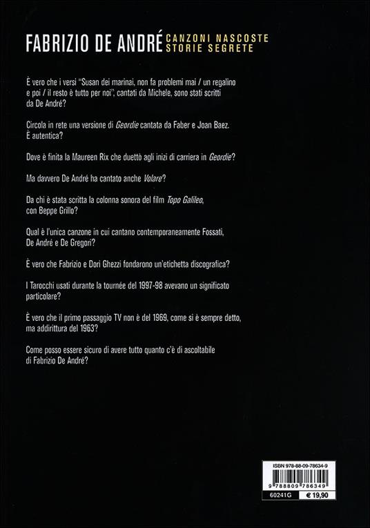 Fabrizio De André. Canzoni nascoste. Storie segrete - Walter Pistarini - 4