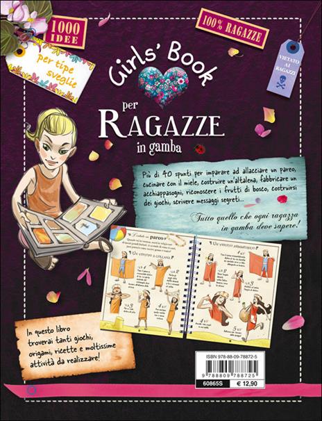 Girls' book per ragazze in gamba. Con adesivi - Michèle Lecreux,Célia Gallais,Clémence Roux de Luze - 2