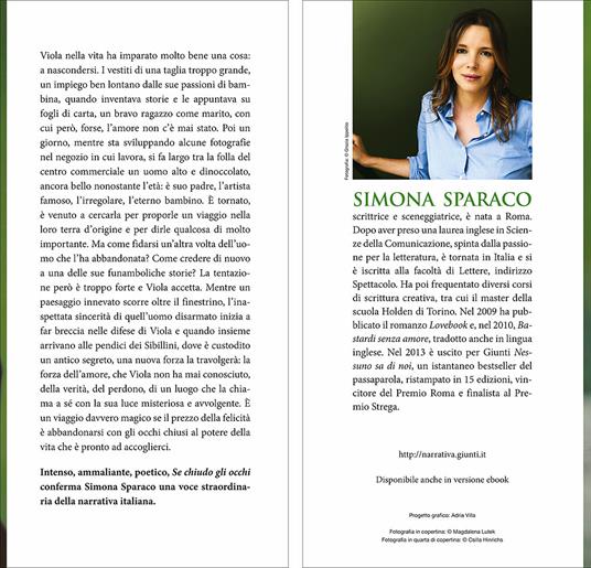 Se chiudo gli occhi - Simona Sparaco - 5