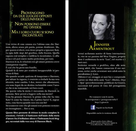 Obsidian attraverso gli occhi di Daemon. Oblivion. Vol. 1 - Jennifer L. Armentrout - 2