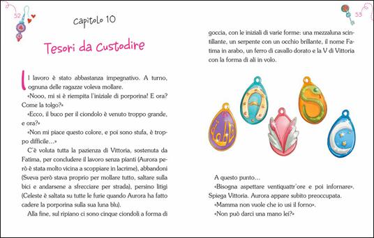 Vittoria e i ciondoli dell'amicizia. La banda delle ragazzine. Con adesivi. Ediz. illustrata - Paola Zannoner - 5