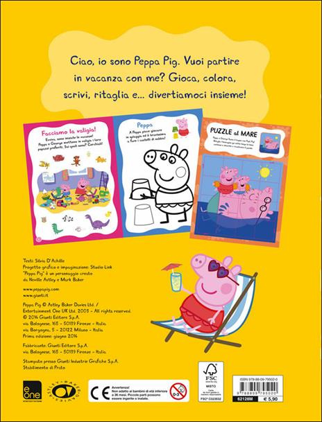 Coloro e gioco in vacanza con Peppa Pig - Silvia D'Achille - 2