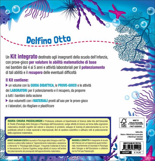 Delfino Otto. Prove-gioco-laboratori - Maria Chiara Passolunghi,Hiwet M. Costa,Manuela Zoratto - 2