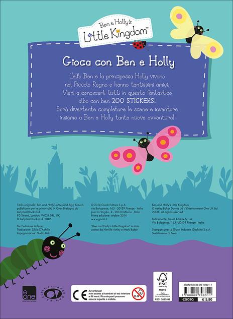 Gioca con Ben & Holly. Ben & Holly's Little Kingdom. Con adesivi - 5
