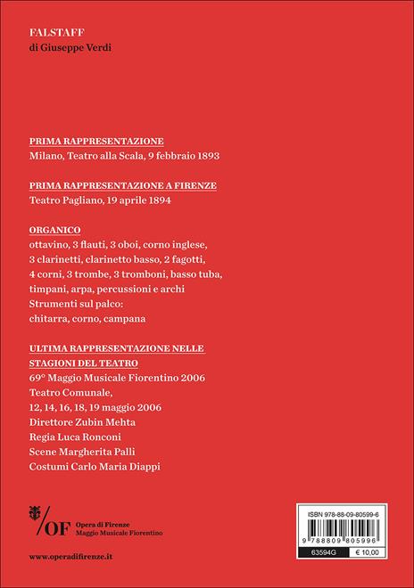 Falstaff. Giuseppe Verdi. Maggio Musicale Fiorentino - 2