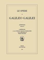 Le opere di Galileo Galilei. Appendice. Vol. 2: Carteggio