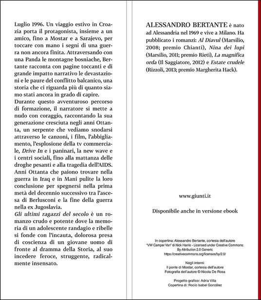 Gli ultimi ragazzi del secolo - Alessandro Bertante - 6