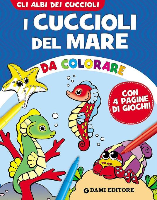 I cuccioli del mare da colorare - copertina