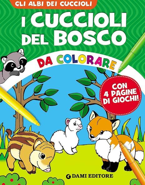 I cuccioli del bosco da colorare - copertina
