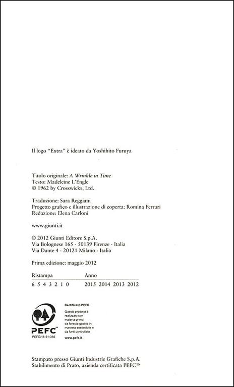 Nelle pieghe del tempo - Madeleine L'Engle,S. Reggiani - ebook - 2