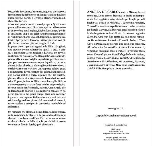 L' imperfetta meraviglia - Andrea De Carlo - Libro - Giunti Editore -  Scrittori Giunti